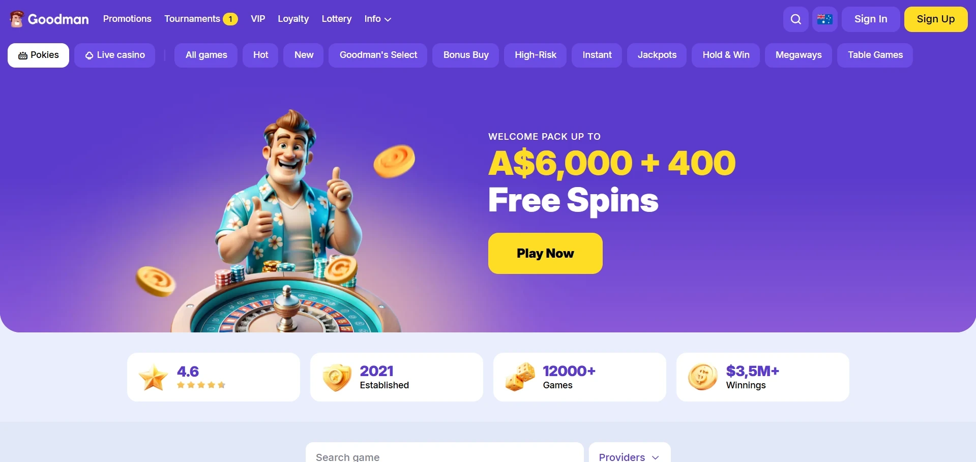 Goodman casino Australia